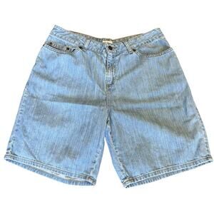 L.L.Bean Classic Fit High Rise Denim Shorts Size 12.